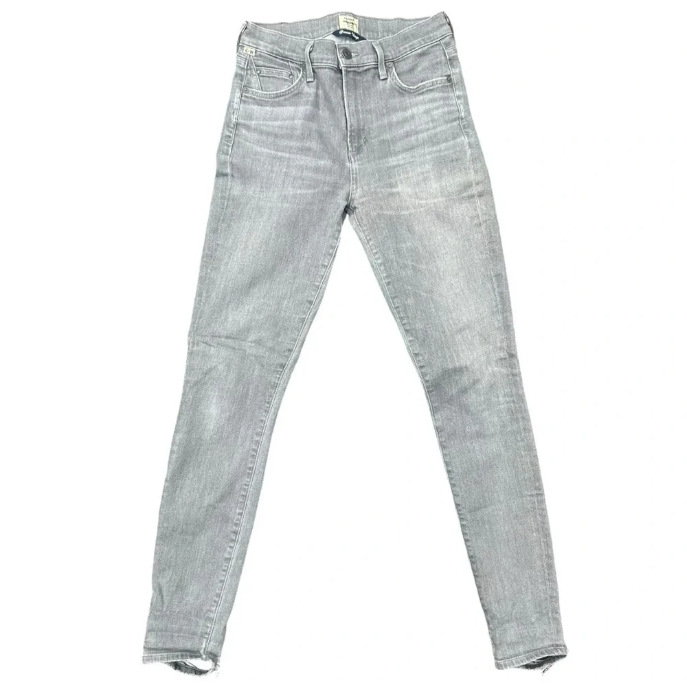 Citizens of humanity 27 Rocket High Rise Distressed Stretch Gray